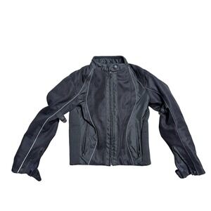 Frank Thomas Jacket‎ Womens XS Black Mesh Textile Motorcycle CE Armor Riding